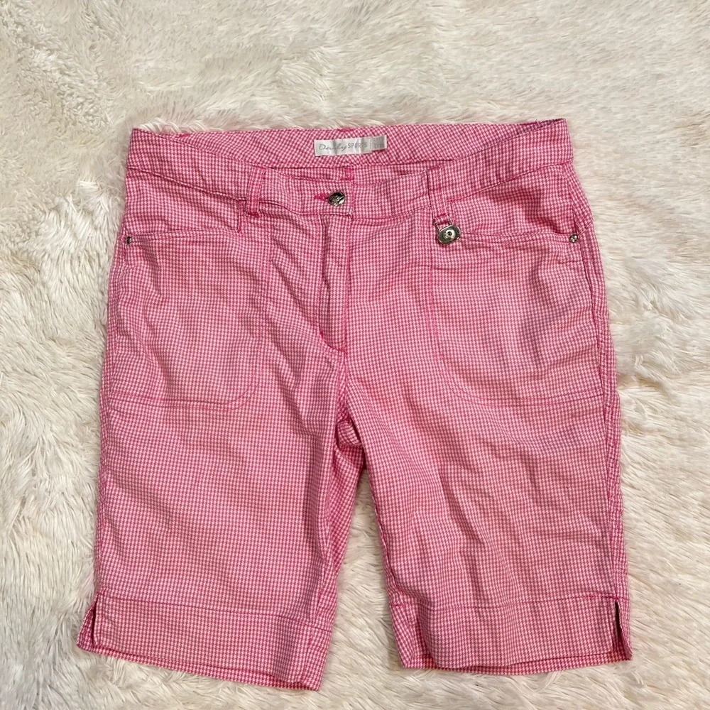 Daily Sports Pink Gingham Shorts - Picture 2 of 9